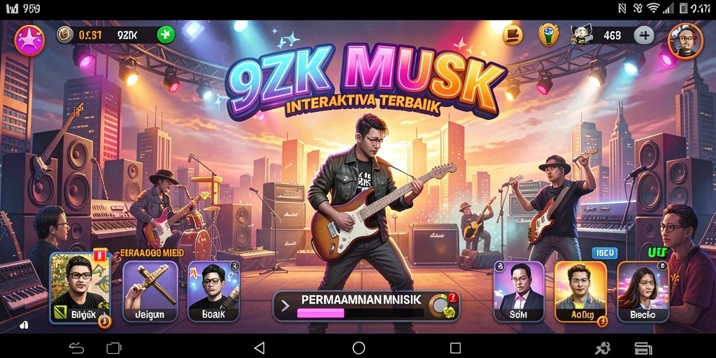 Momen seru saat memainkan 9ZK dengan irama musik yang menantang.