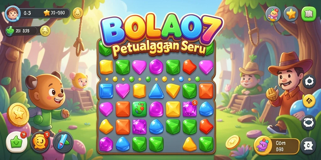 Tampilan gameplay BOLA07 yang menarik dan penuh warna.