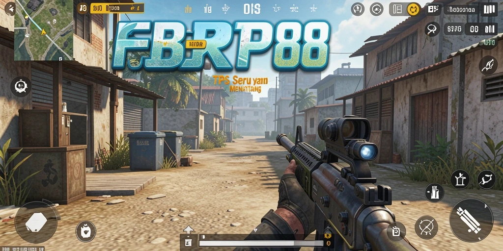 Tampilan gameplay seru dari FBRP88 di medan perang TPS.