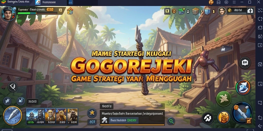 Screenshot GOGOREJEKI yang menunjukkan aksi strategi mendalam.
