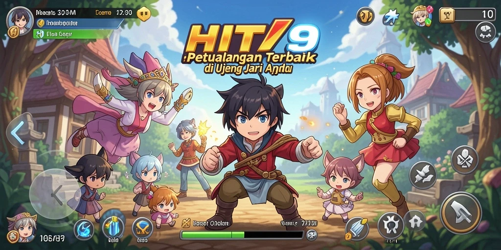 Gameplay seru HIT9 dengan karakter Anime yang beragam.