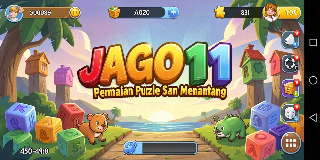 Tampilan permainan JAGO11 yang menarik dan menantang teka-teki.