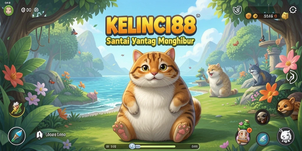 Tampilan gameplay KELINCI88 yang ceria dan menarik.