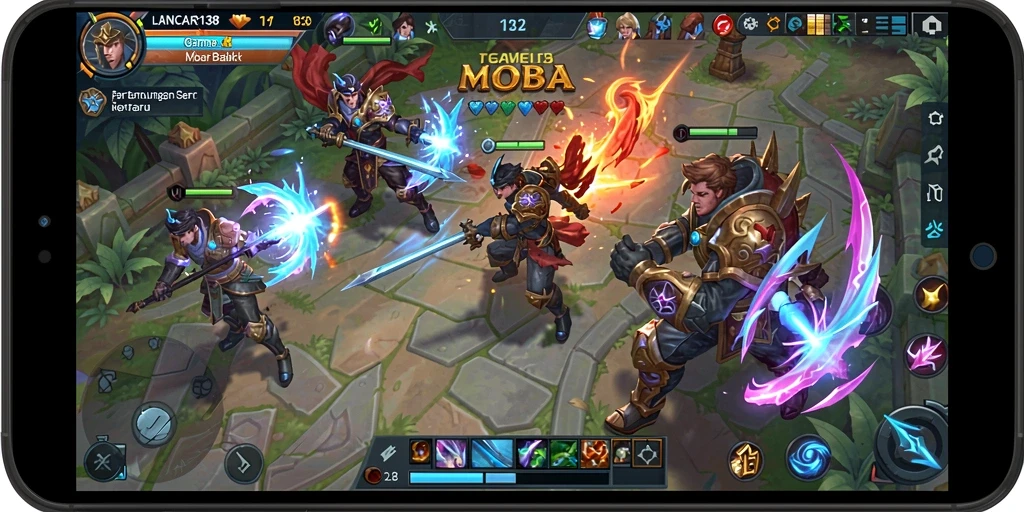 Screenshot gameplay LANCAR138 yang menunjukkan aksi pertempuran seru.
