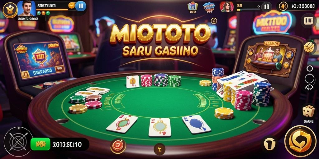 Screenshot gameplay MIOTOTO menampilkan aksi seru dalam permainan Kasino.