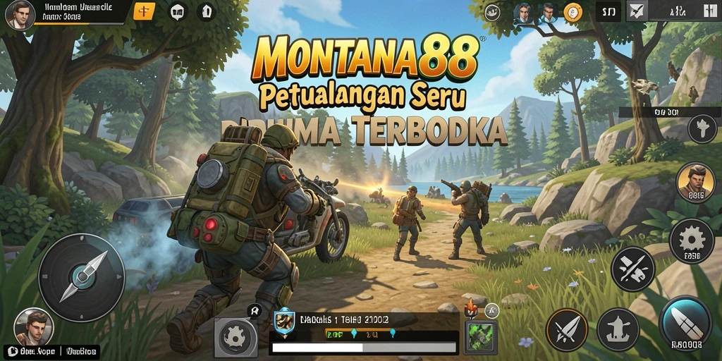 Tangkapan layar gameplay Open World MONTANA88 yang menampilkan eksplorasi yang mendebarkan.