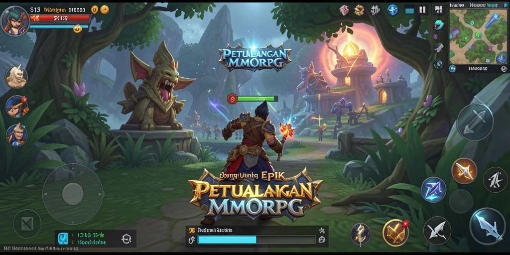Tangkapan layar utama dari gameplay MMORPG S13 yang menarik.