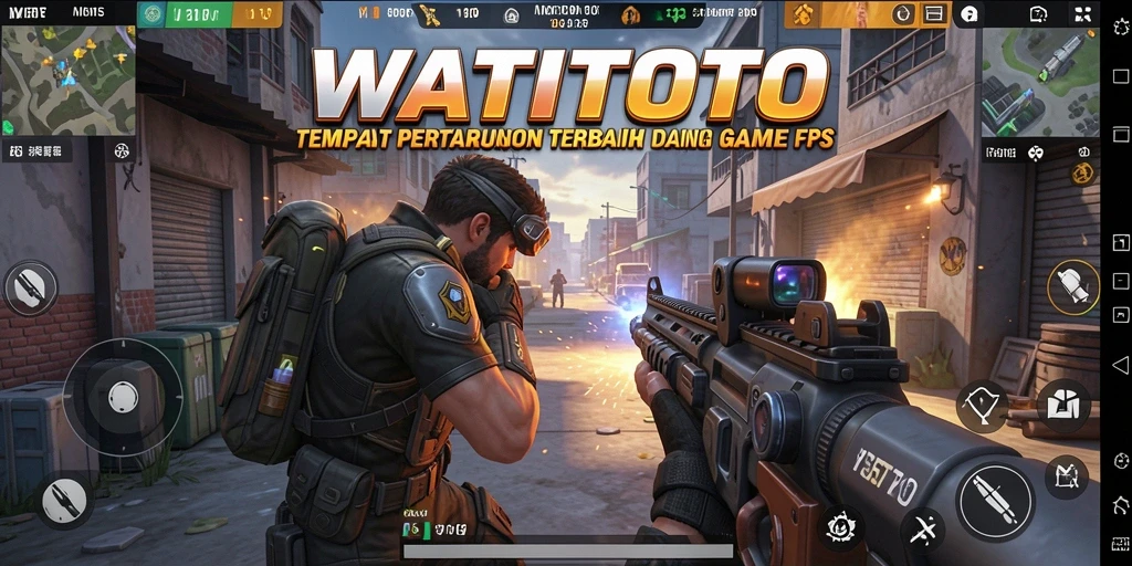 Gameplay intens WATITOTO dengan aksi tembak-menembak yang seru.