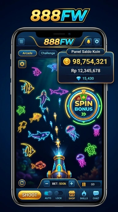 Tampilan aplikasi 888fw dengan antarmuka yang bersih.